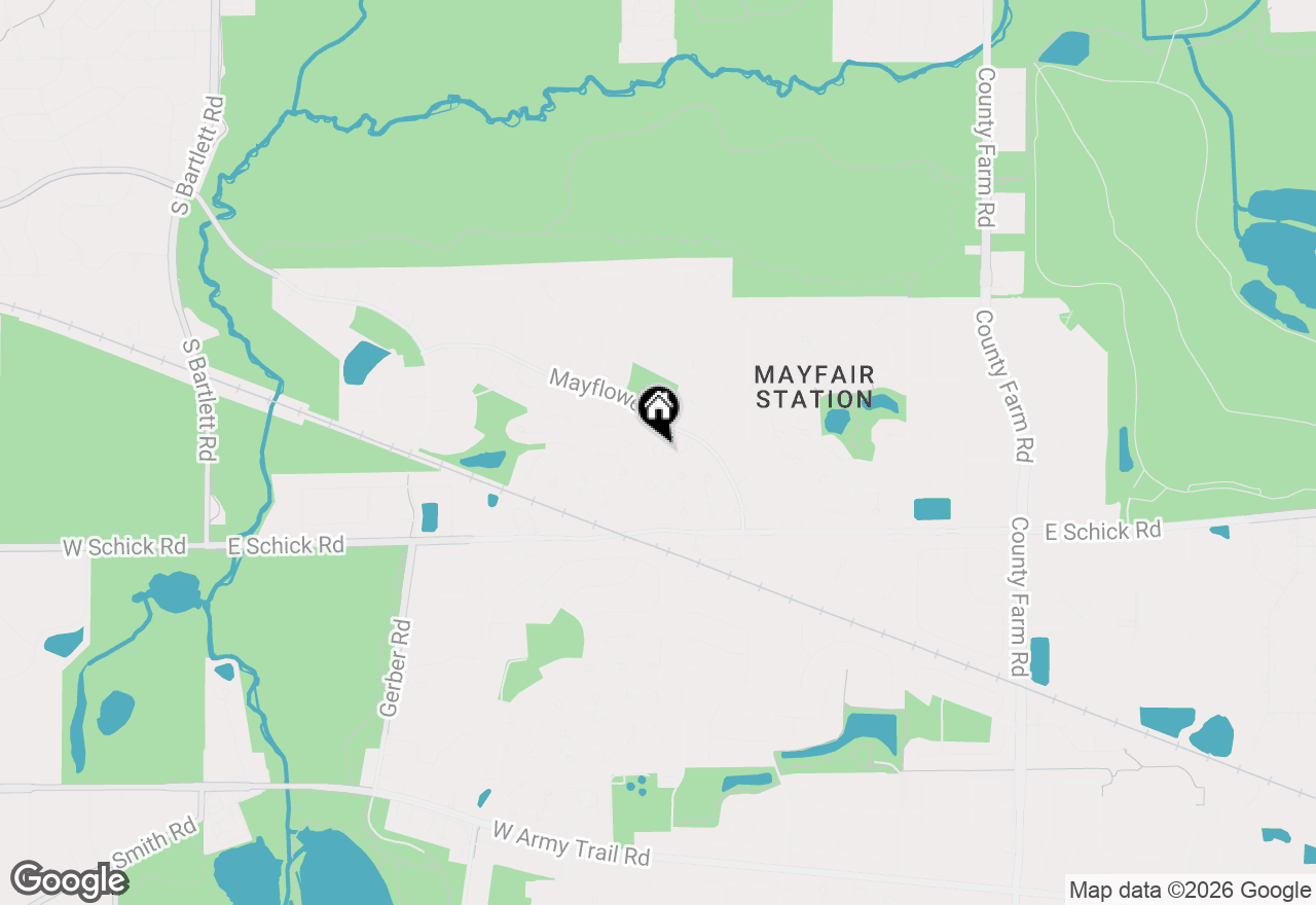 Map of 1632 Columbia Circle #2, Bartlett, IL 60103