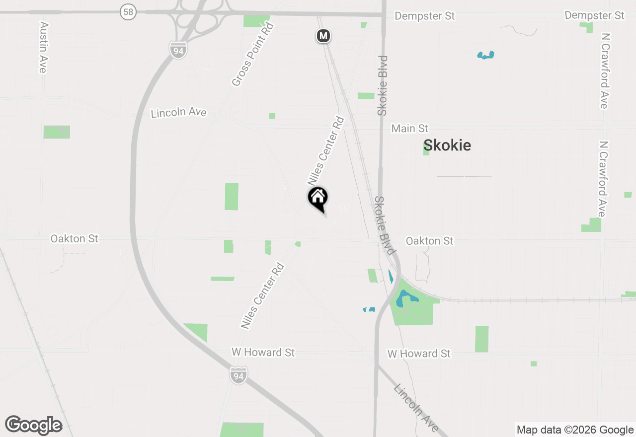 Map of 8039 Elmwood Avenue #201, Skokie, IL 60077