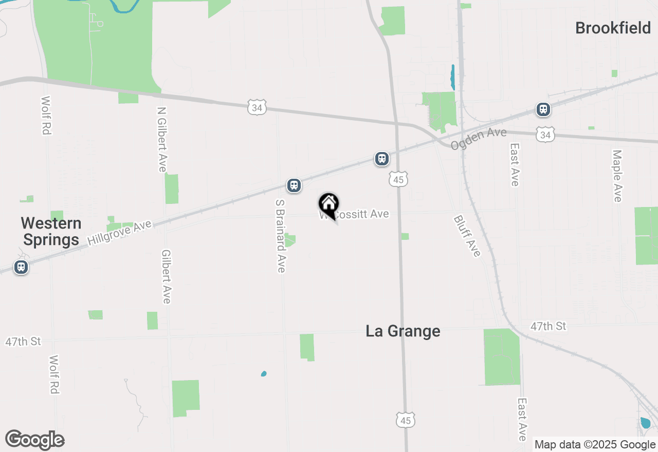 Map of 115 S Spring Avenue, La Grange, IL 60525