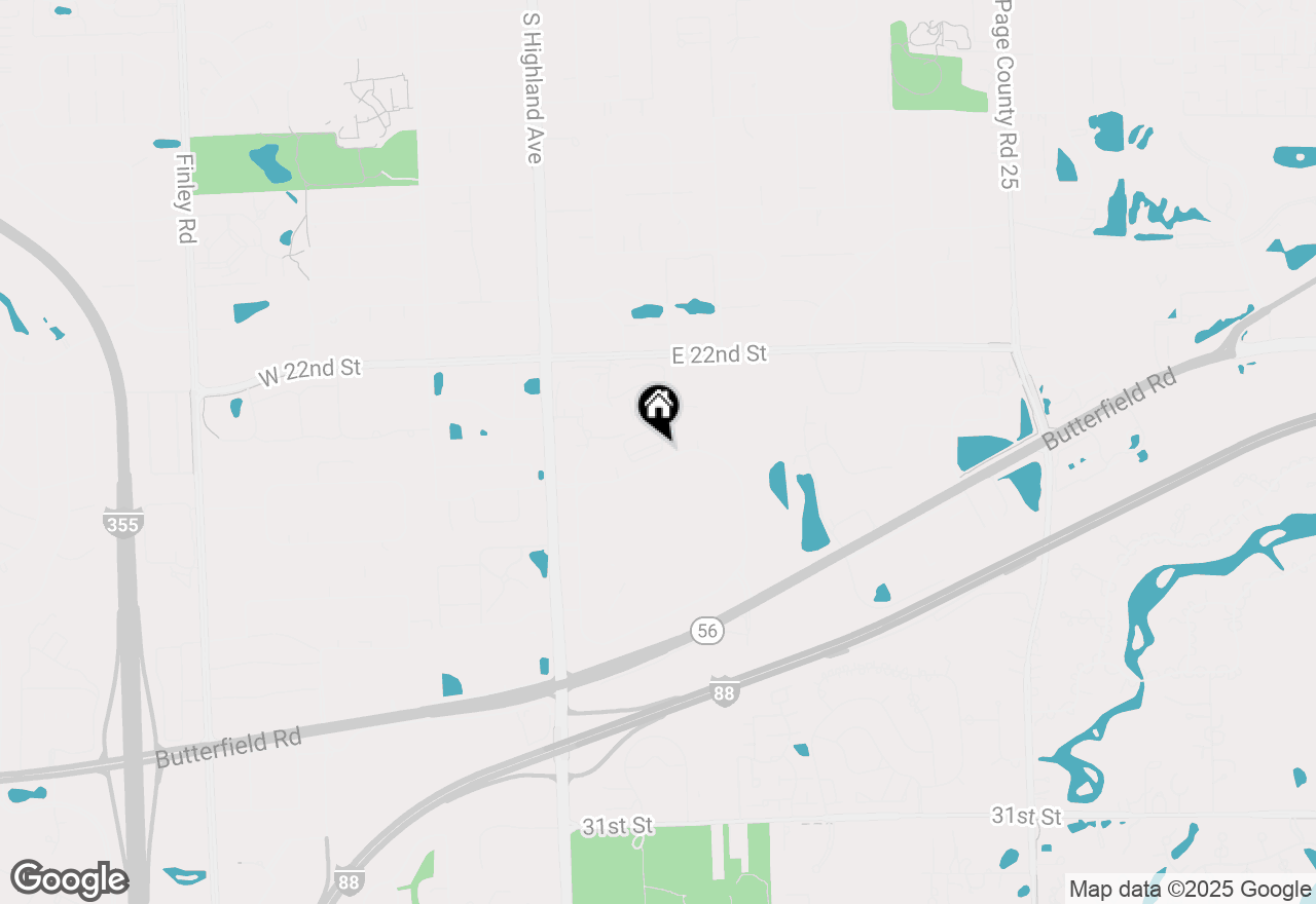 Map of 302 Summit Circle, Lombard, IL 60148