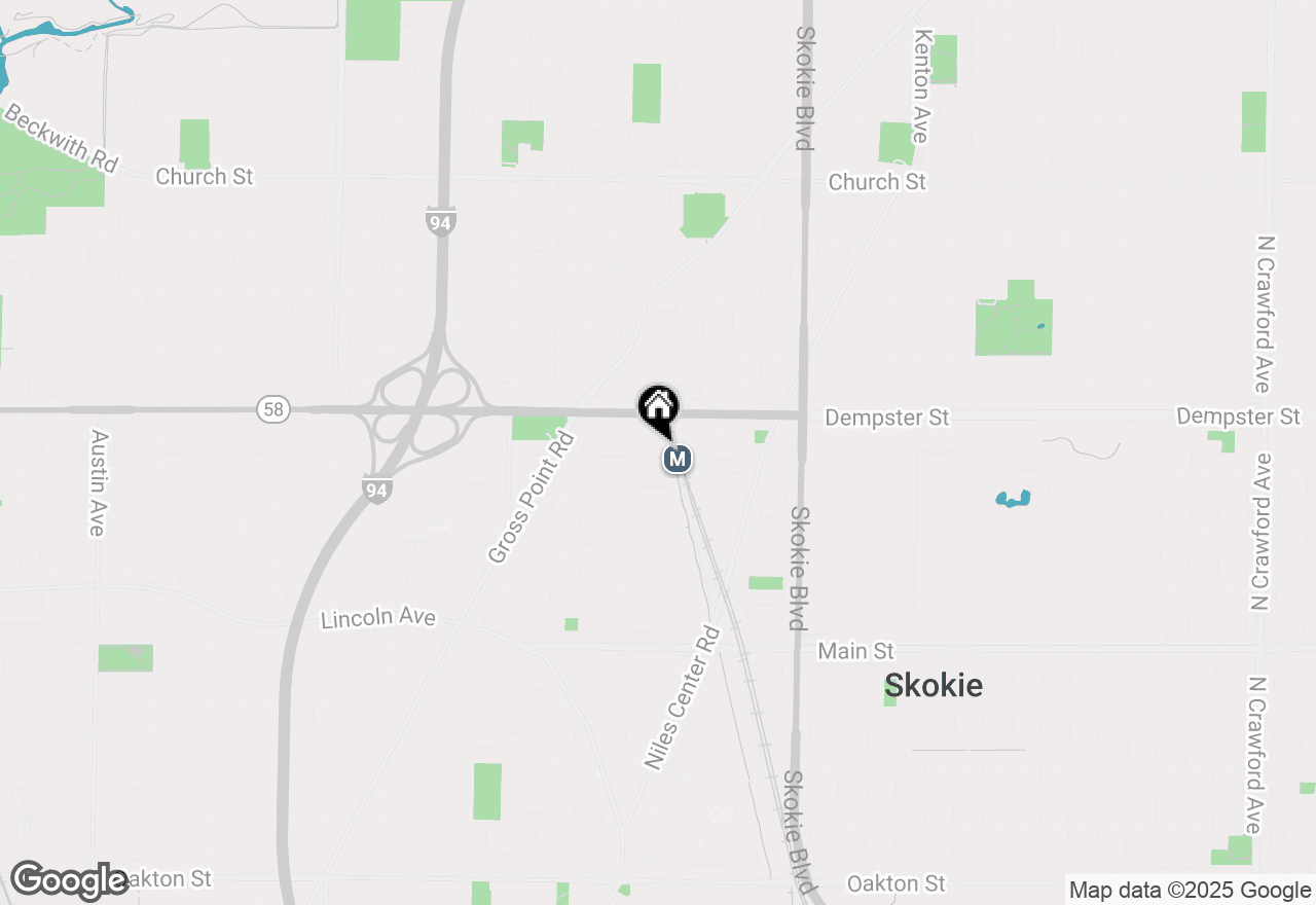 Map of 5025 Carol Street #G, Skokie, IL 60077