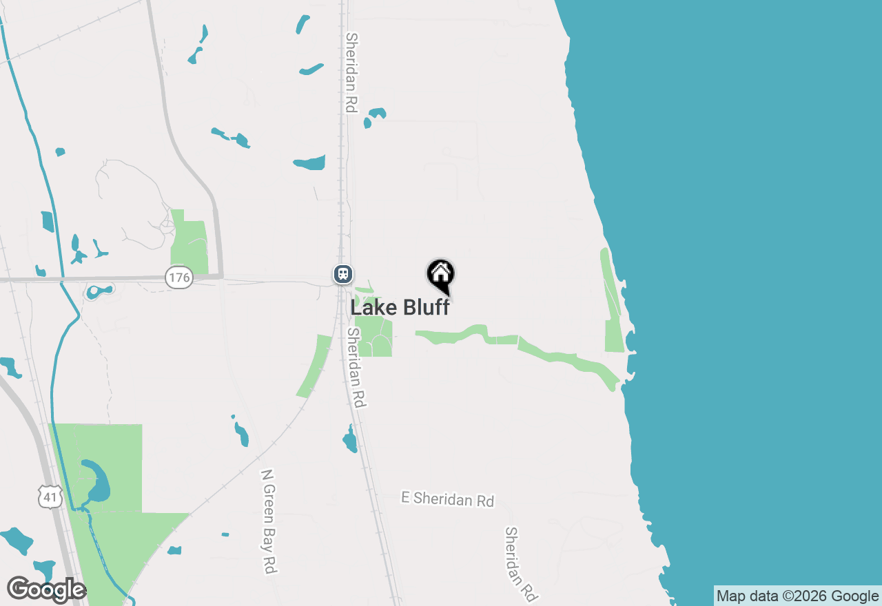 Map of 229 E Center Avenue, Lake Bluff, IL 60044