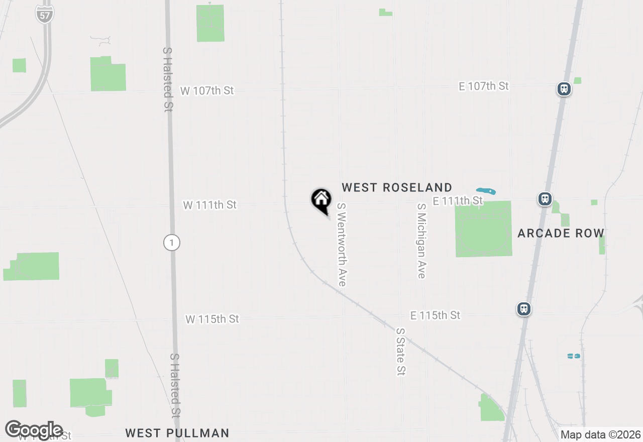 Map of 245 W 111th Place, Chicago, IL 60628