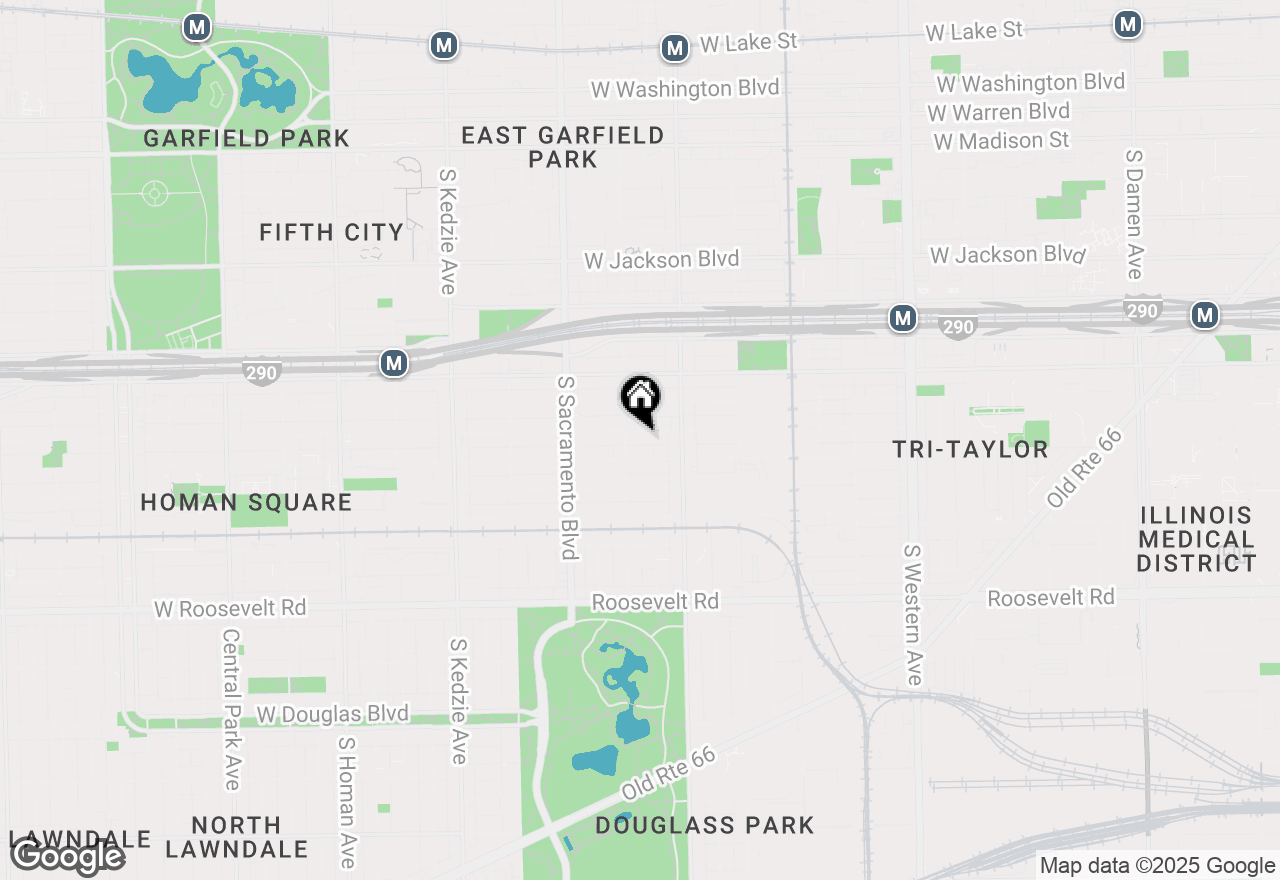 Map of 2847 W Lexington Street, Chicago, IL 60612