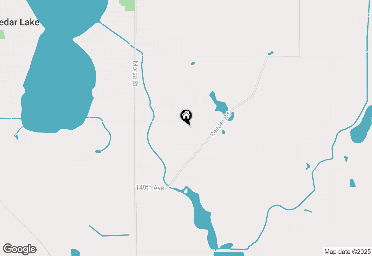 Map of 14511 Wheeler Street, Cedar Lake, IN 46303