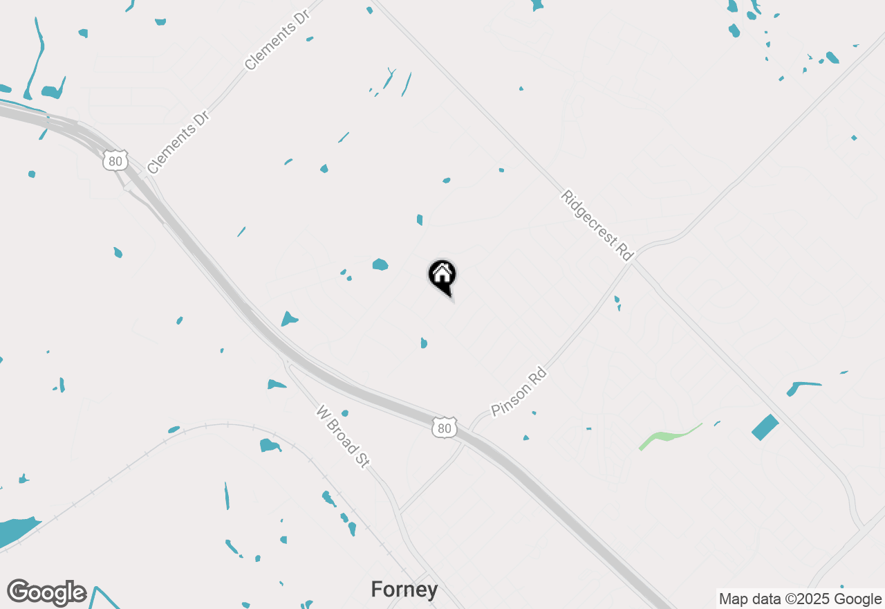 Map of 411 Heritage Hill Drive, Forney, TX 75126