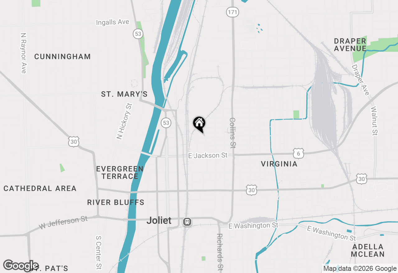 Map of 209 Ohio Street, Joliet, IL 60432