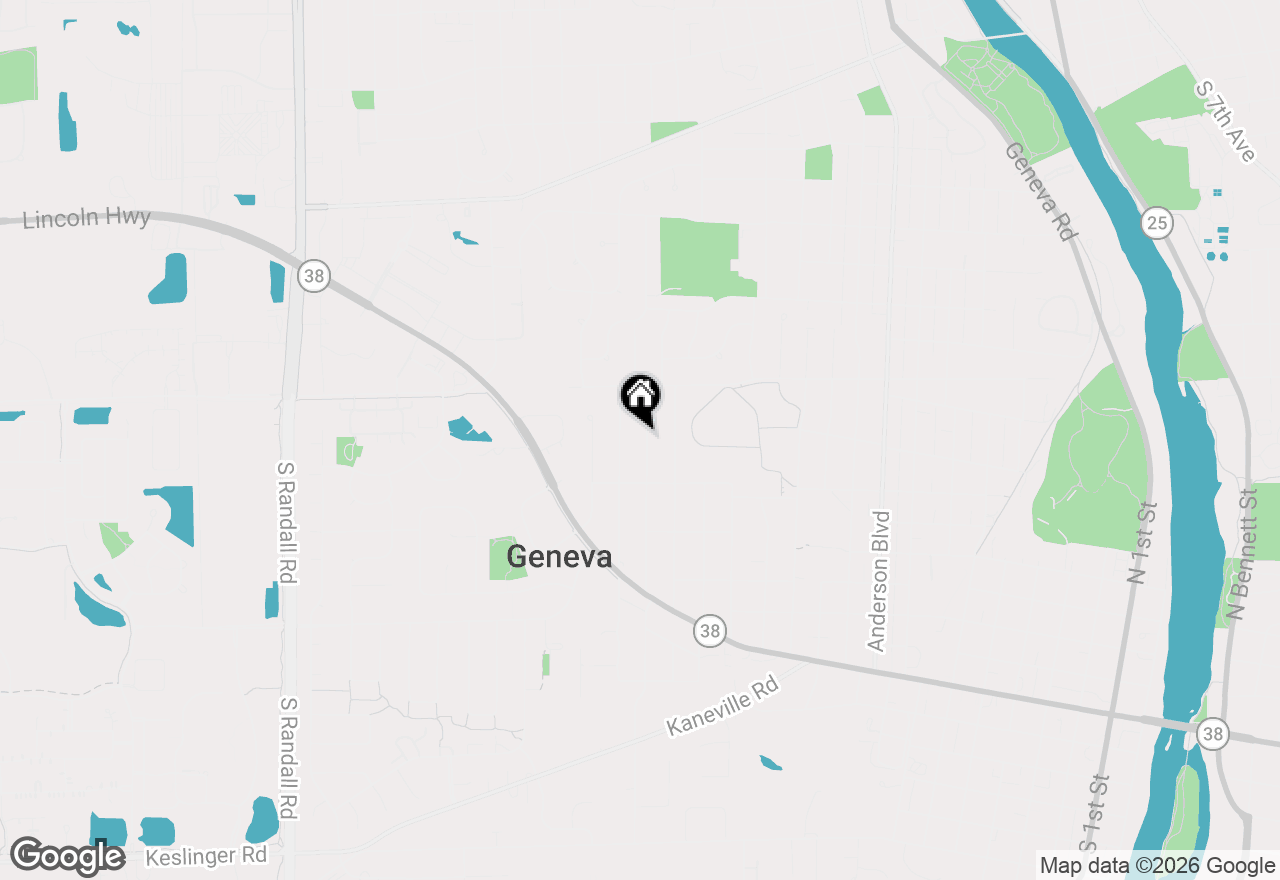 Map of 624 Willow Lane, Geneva, IL 60134