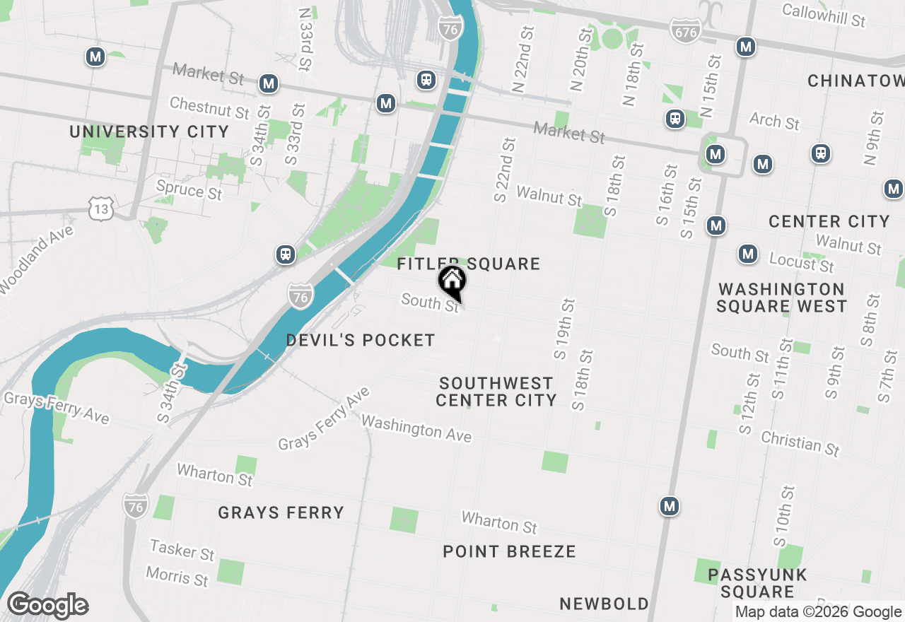 Map of 2314 South Street #B, Philadelphia, PA 19146