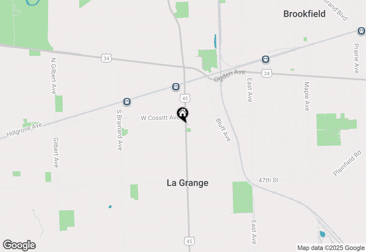 Map of 124 S La Grange Road, La Grange, IL 60525