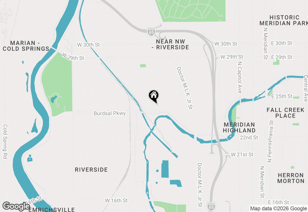 Map of 937 Edgemont Avenue, Indianapolis, IN 46208