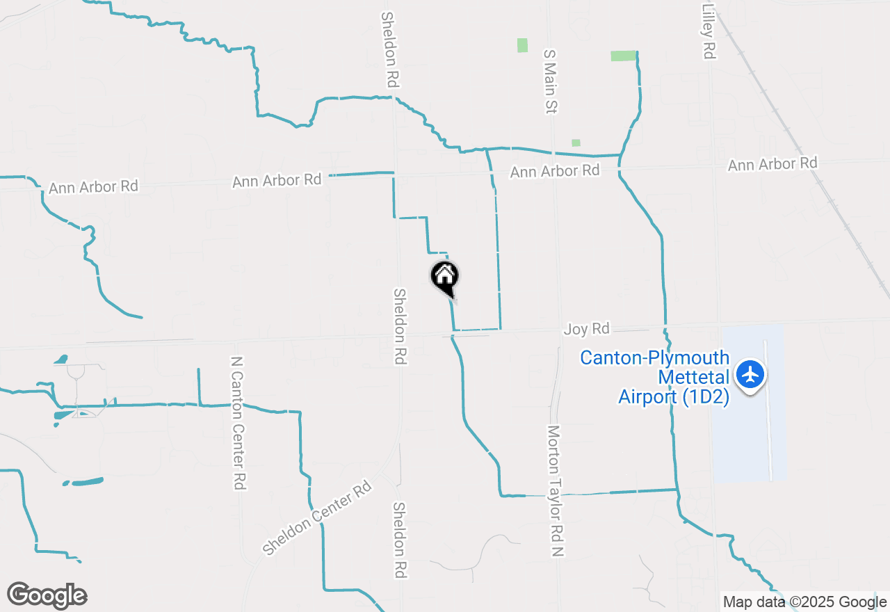 Map of 8880 Elmhurst Avenue, Plymouth, MI 48170