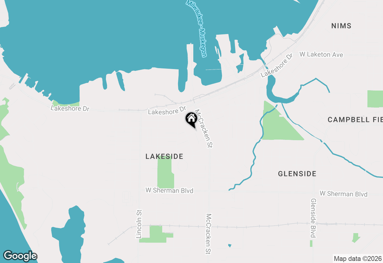 Map of 2102 Morton Avenue, Muskegon, MI 49441