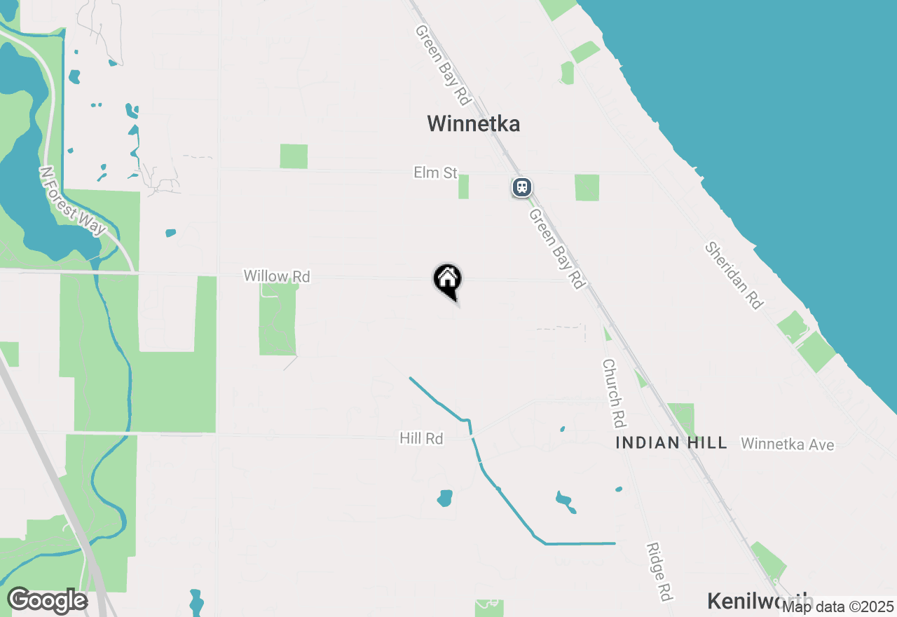 Map of 300 Birch Street, Winnetka, IL 60093