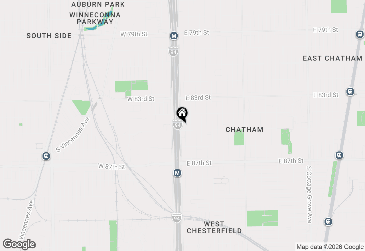 Map of 8443 S State Street, Chicago, IL 60619
