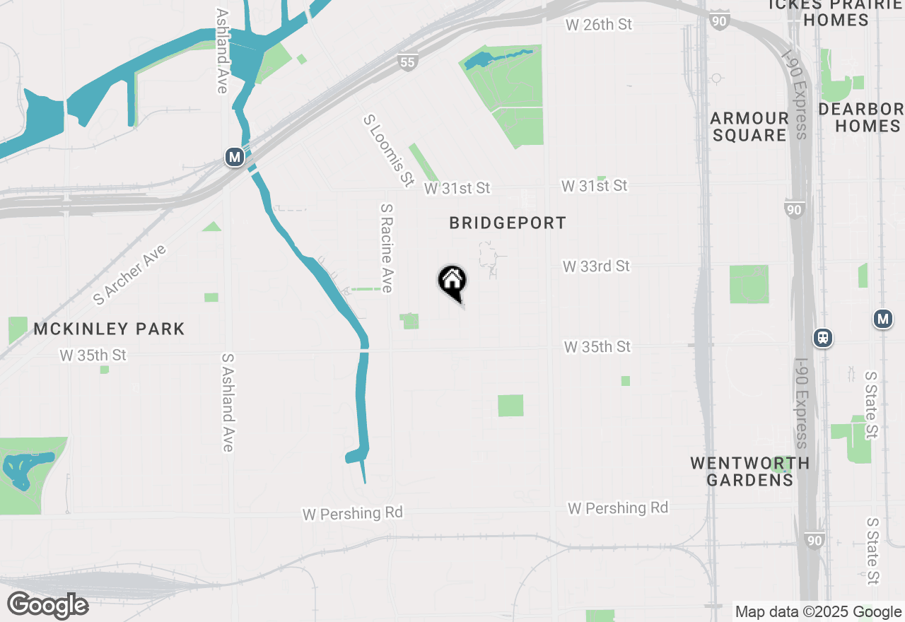 Map of 3407 S Carpenter Street, Chicago, IL 60608