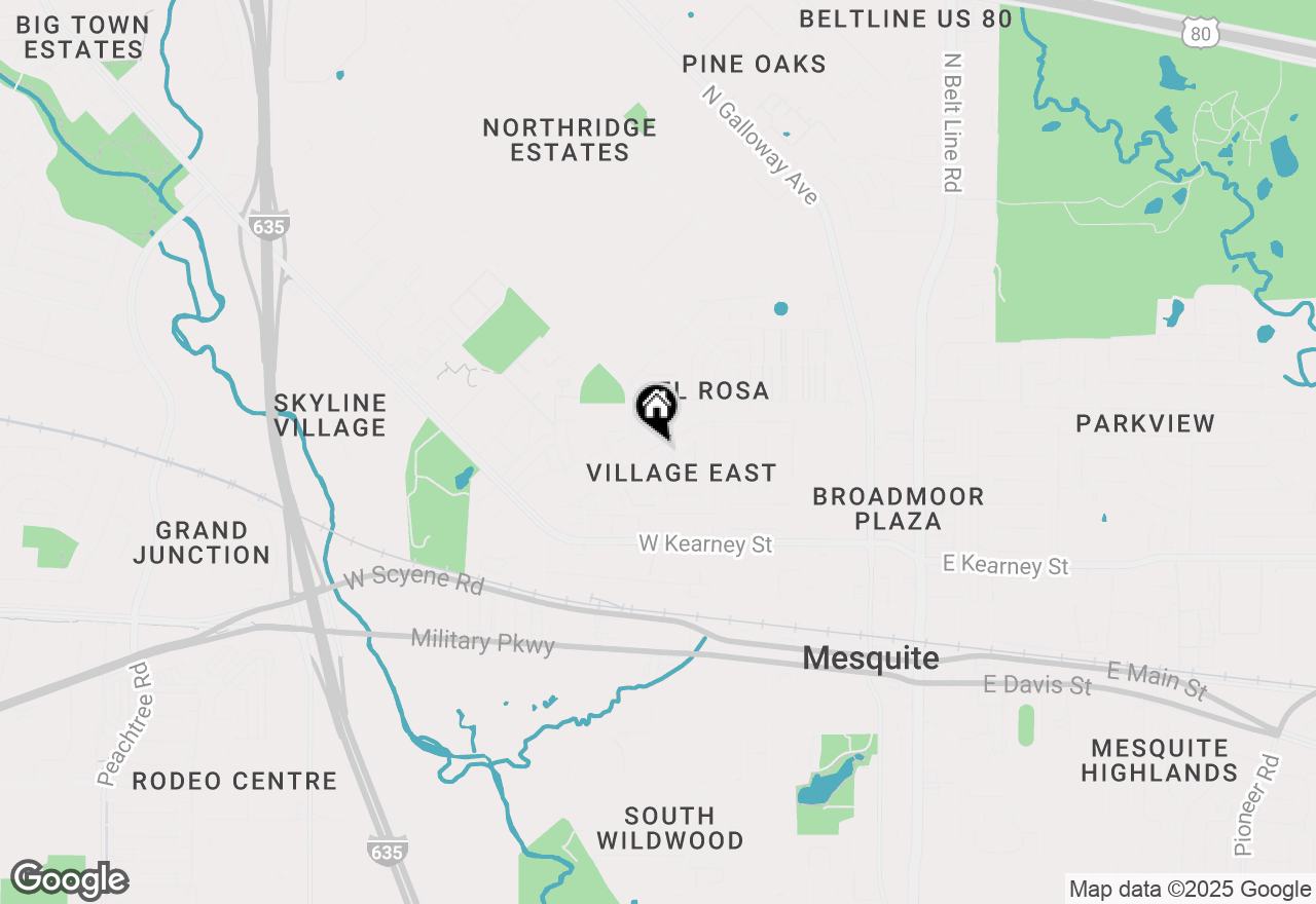 Map of 829 Denmark Drive, Mesquite, TX 75149