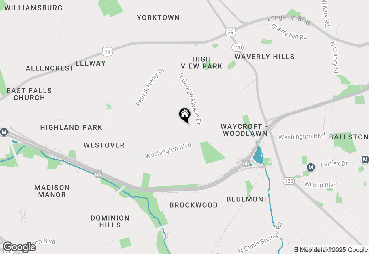 Map of 1500 N Harrison Street, Arlington, VA 22205