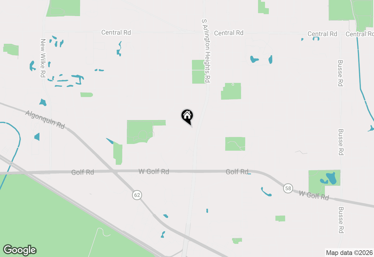 Map of 12 W Pickwick Road, Arlington Heights, IL 60005