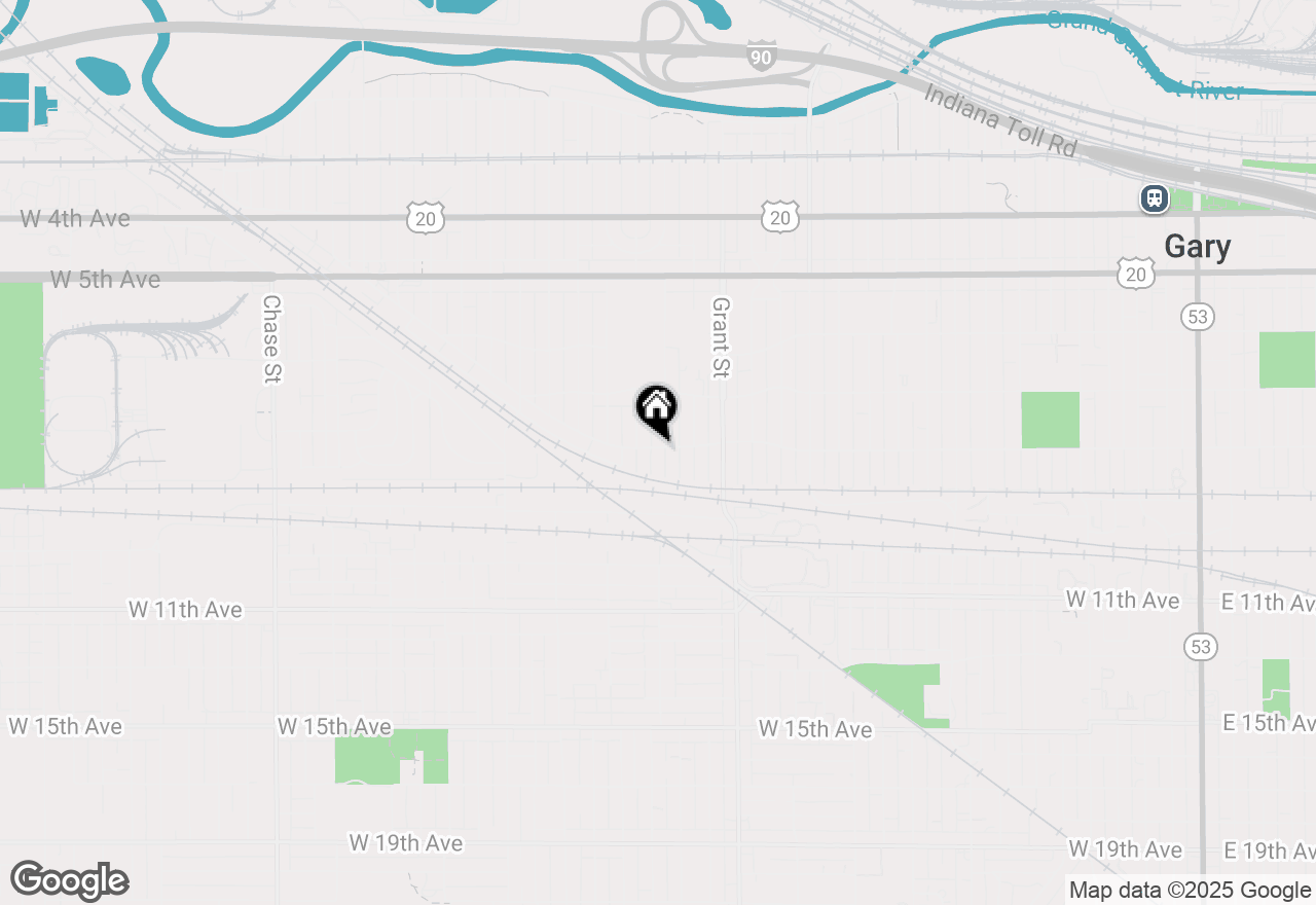 Map of 800 Garfield Street, Gary, IN 46404