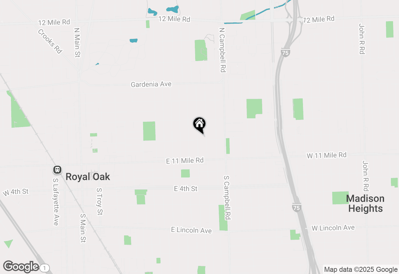 Map of 306 N Vermont Avenue, Royal Oak, MI 48067