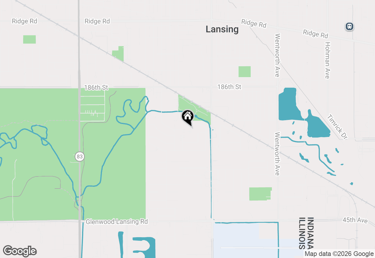 Map of 18832 Cherry Lane, Lansing, IL 60438