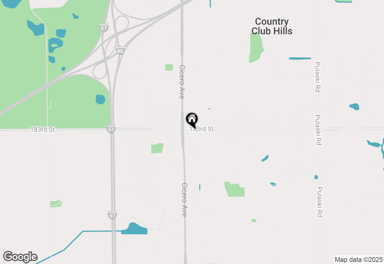 Map of 4731 183rd Street, Country Club Hills, IL 60478