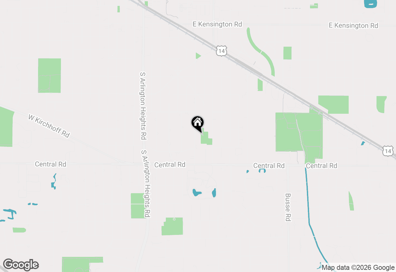 Map of 819 S Beverly Lane, Arlington Heights, IL 60005