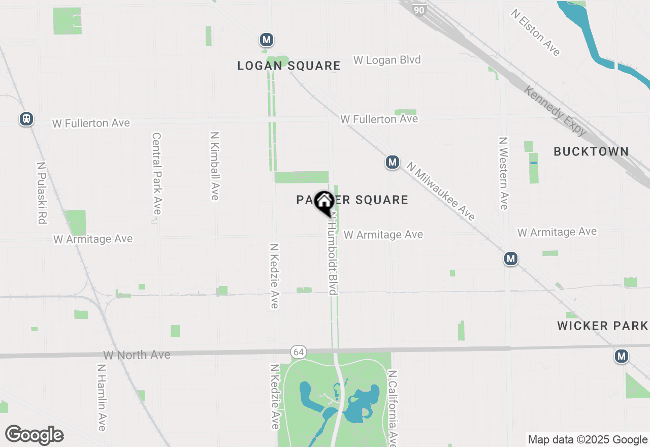 Map of 2022 N Humboldt Boulevard, Chicago, IL 60647