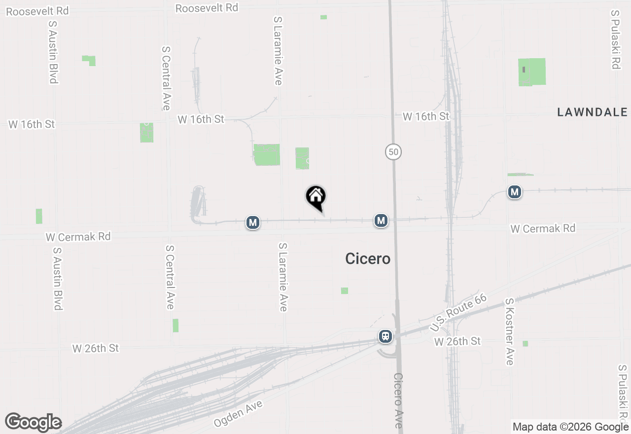 Map of 5040 W 21st Place #9, Cicero, IL 60804