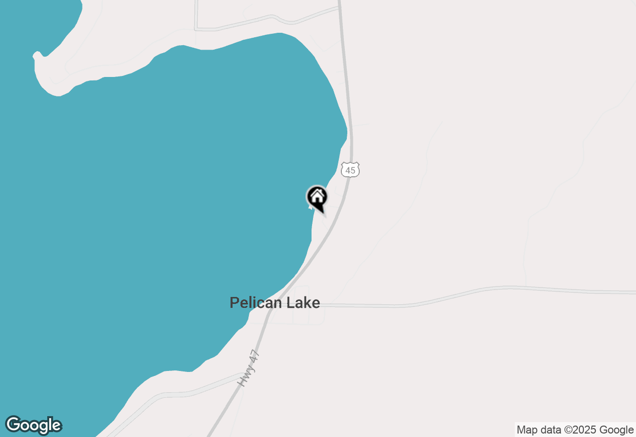 Map of 827 Highway 45, Pelican Lake, WI 54463