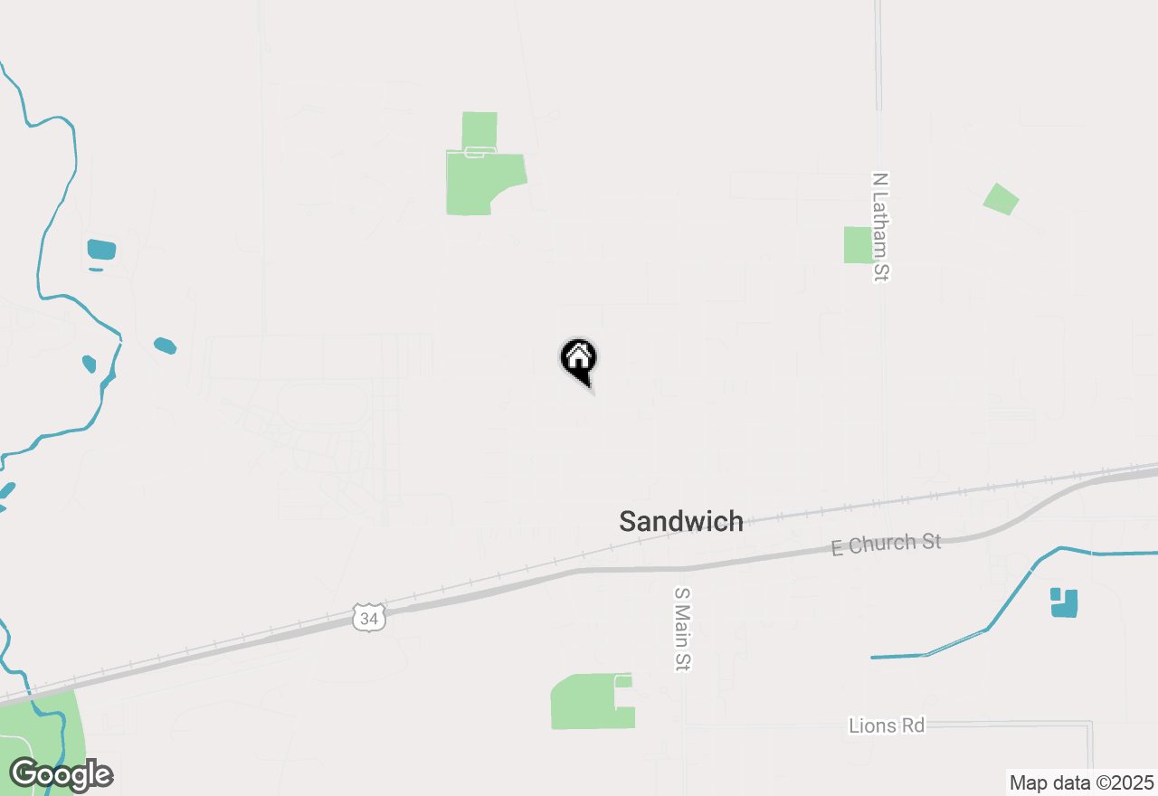 Map of 325 W 5th Street #2N, Sandwich, IL 60548