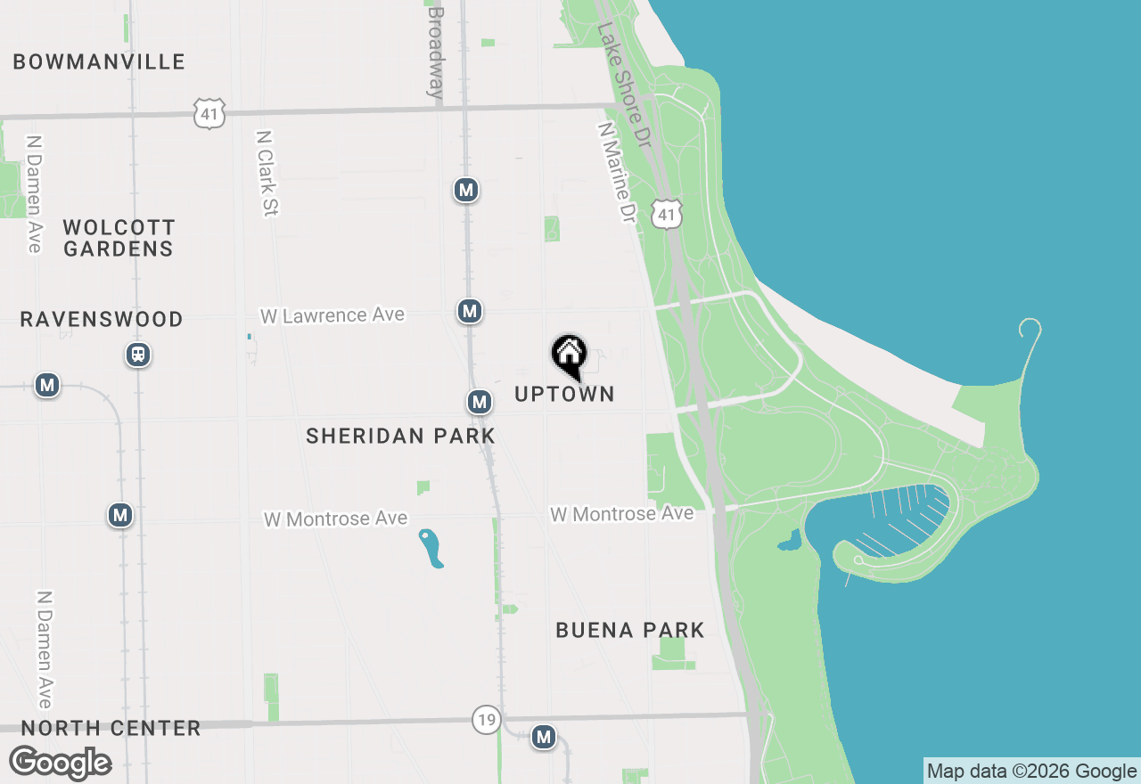 Map of 929 W Eastwood Avenue #GW, Chicago, IL 60640