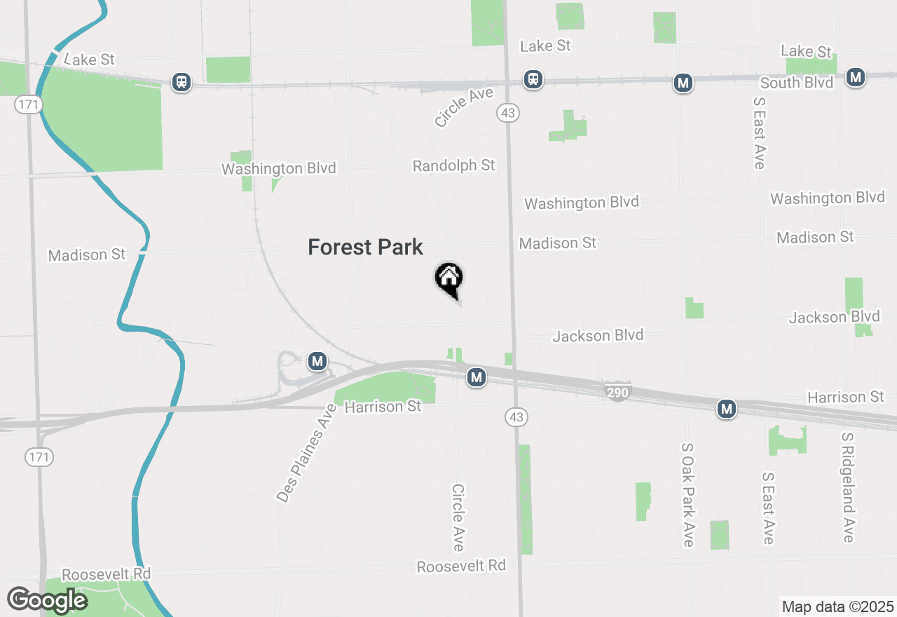 Map of 529 Circle Avenue, Forest Park, IL 60130