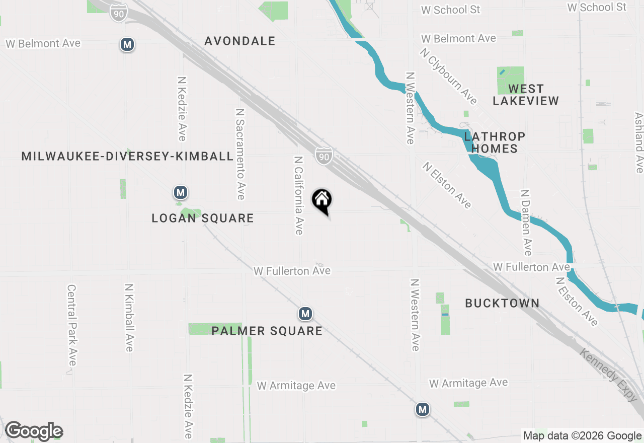 Map of 2711 W Logan Boulevard, Chicago, IL 60647