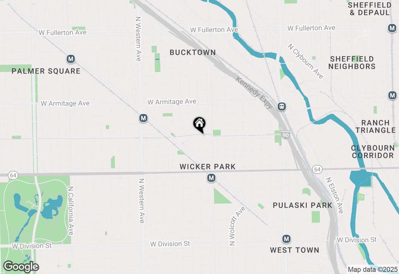 Map of 2046 W Willow Street #B, Chicago, IL 60647