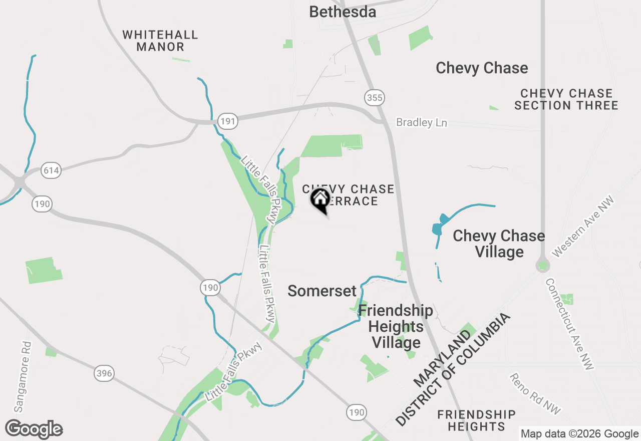 Map of 4815 Drummond Avenue, Chevy Chase, MD 20815