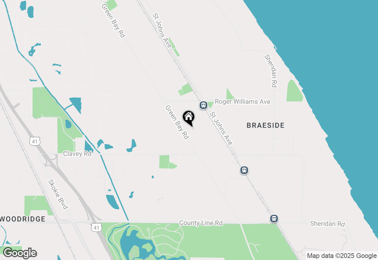 Map of 554 Broadview Avenue, Highland Park, IL 60035