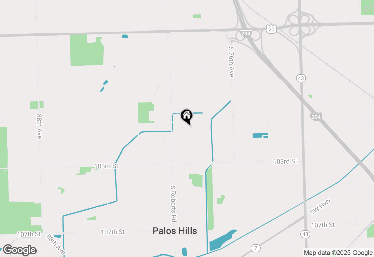 Map of (Address confidential), Palos Hills, Illinois 60465