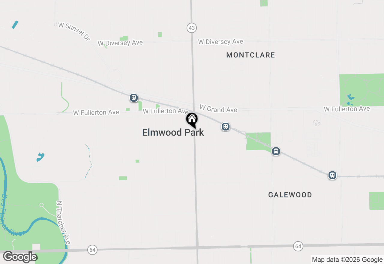 Map of 2238 N Harlem Avenue #1W, Elmwood Park, IL 60707