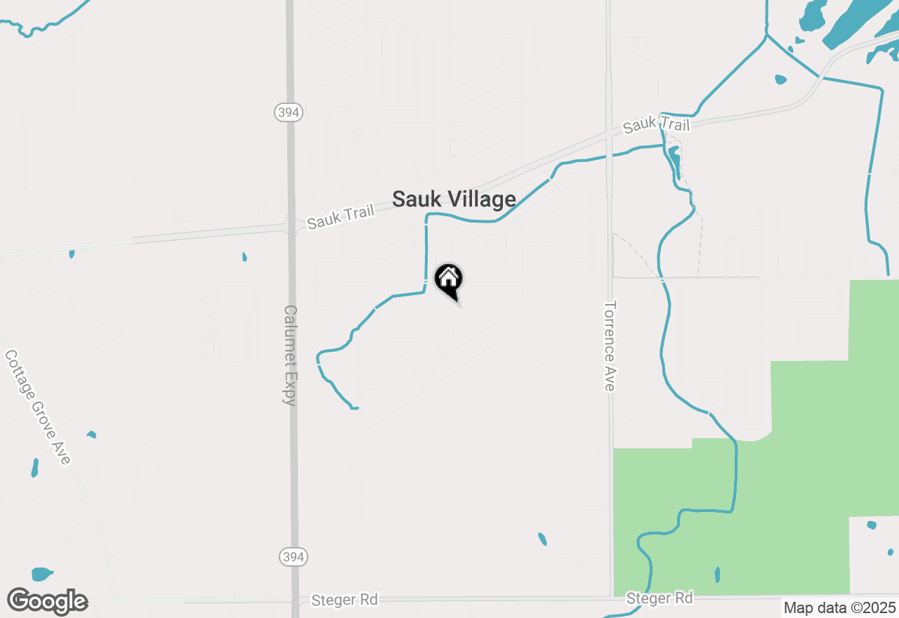 Map of 22336 Merrill Avenue, Sauk Village, IL 60411