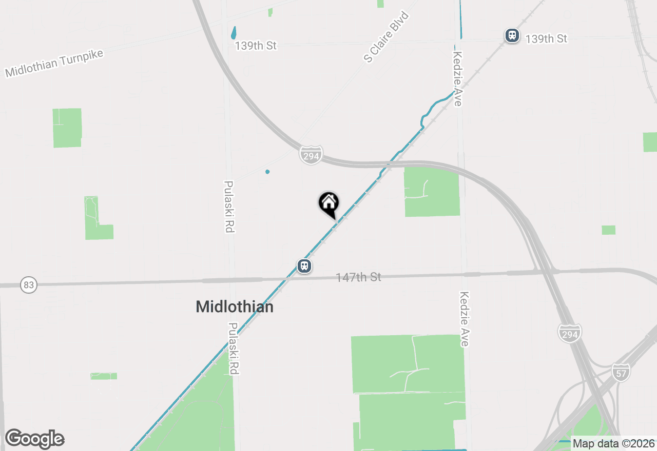 Map of 14503 Waverly Avenue, Midlothian, IL 60445