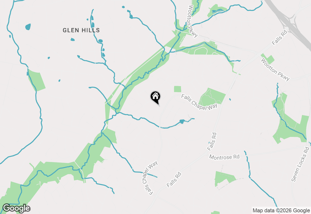 Map of 9117 Willow Pond Lane, Potomac, MD 20854