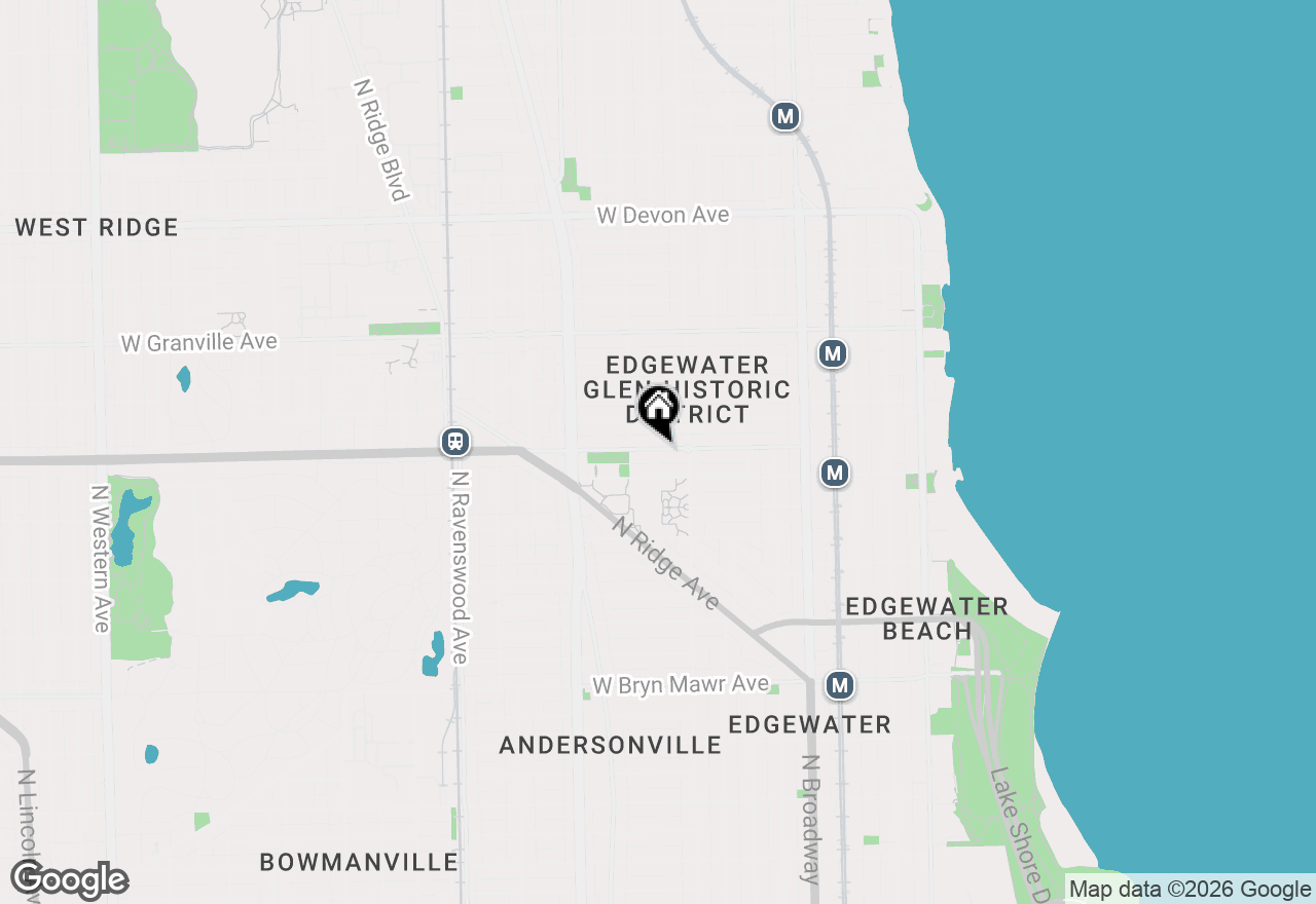 Map of 1427 W Elmdale Avenue #2A, Chicago, IL 60660