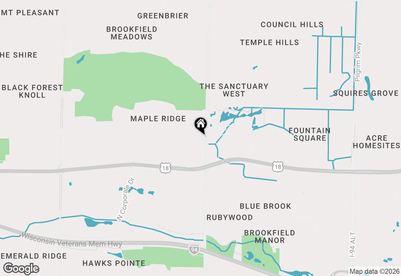 Map of 770 Oakwood Ln #D, Brookfield, WI 53045