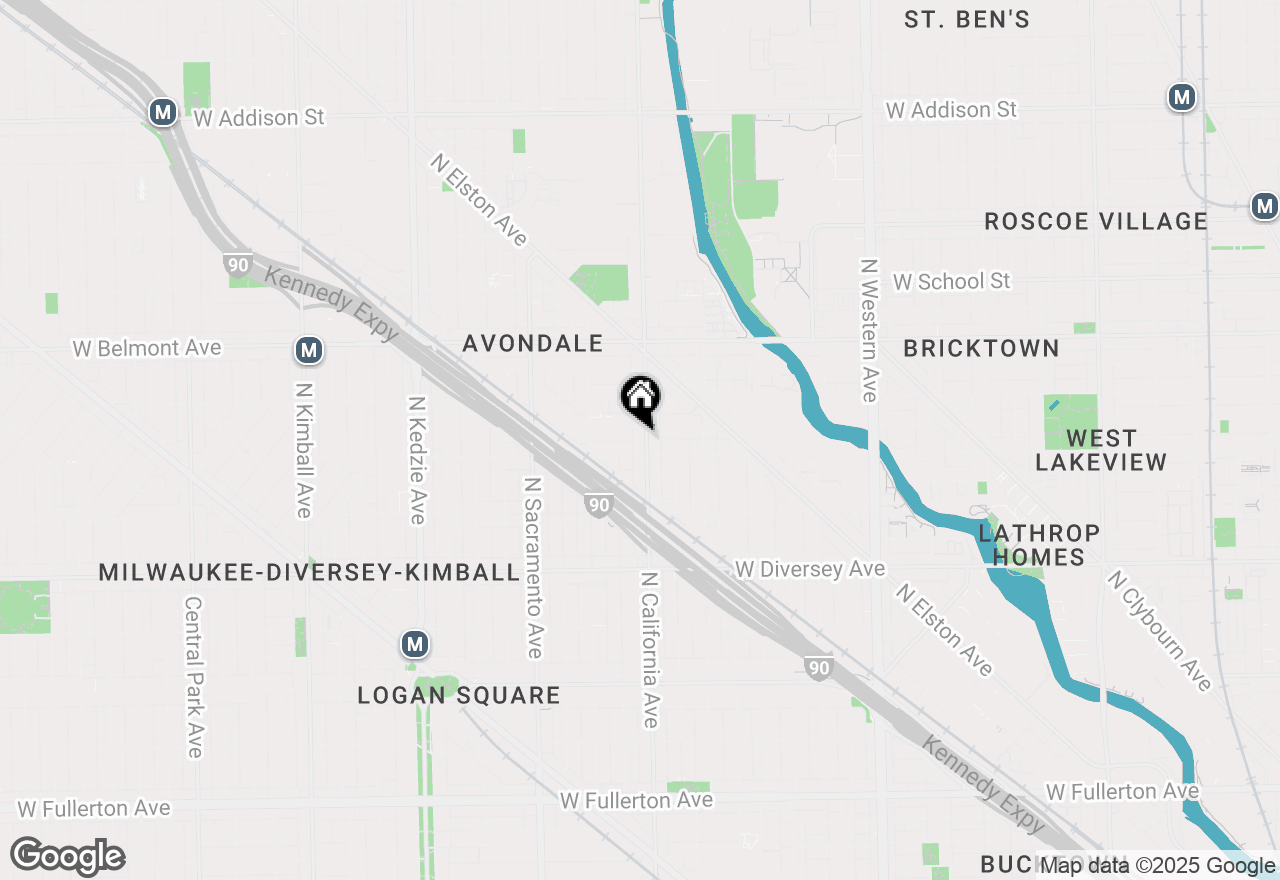 Map of 3014 N California Avenue #2RW, Chicago, IL 60618