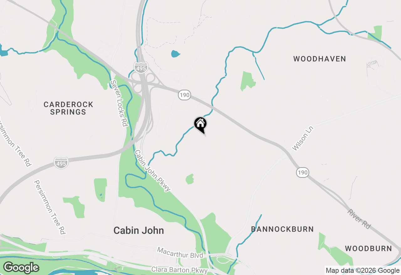 Map of 7405 Helmsdale Road, Bethesda, MD 20817