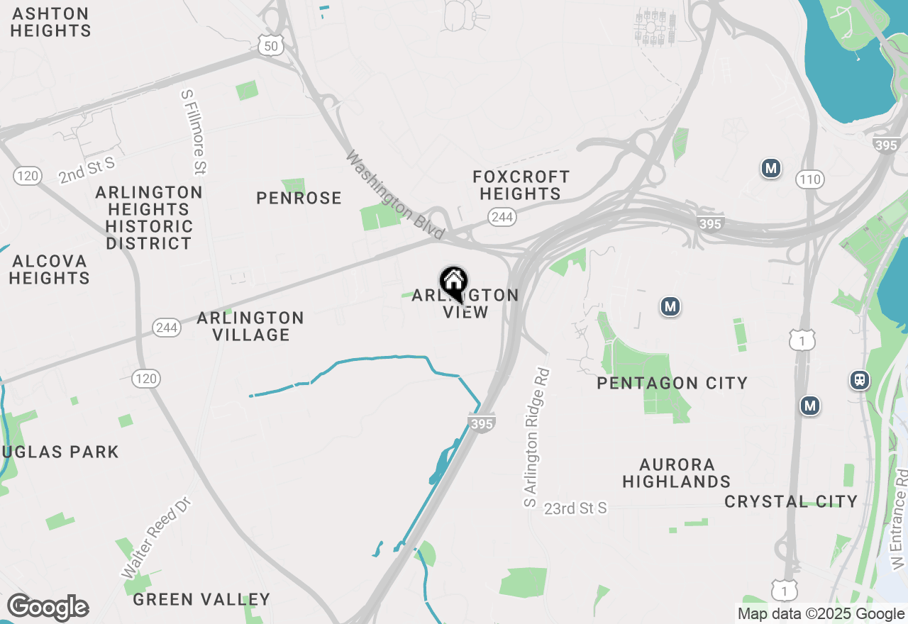 Map of 1332 S Queen Street, Arlington, VA 22204