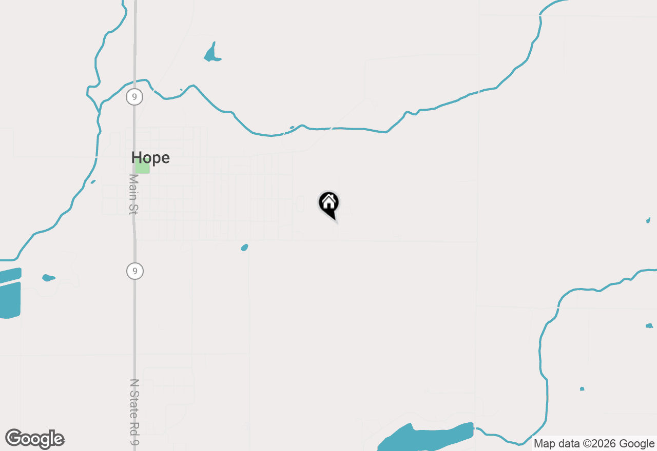Map of 100 Raymond Street, Hope, IN 47246