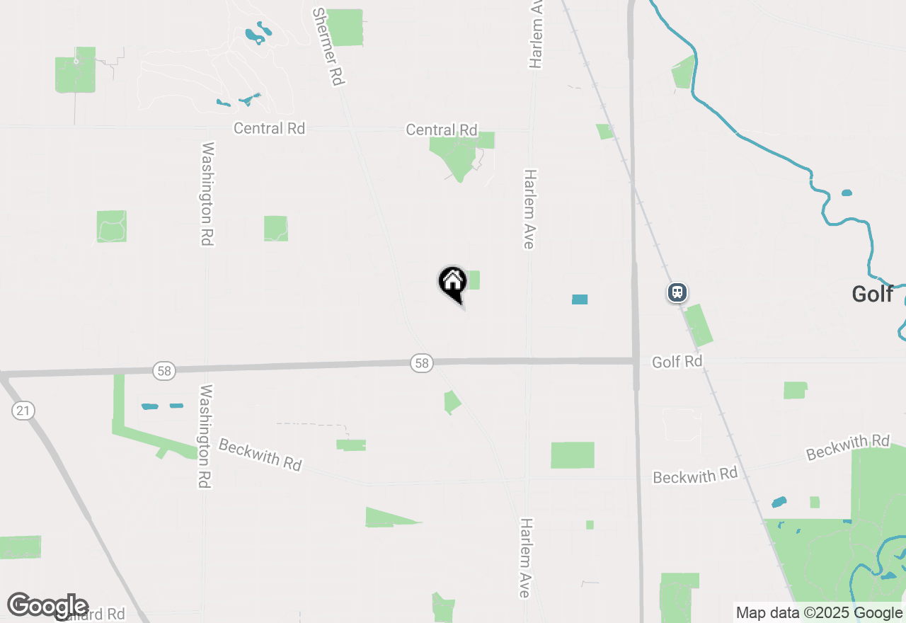 Map of 111 Elm Street, Glenview, IL 60025